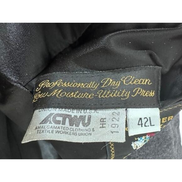 VTG Wool Coat Union Made USA Mens NO SIZE Double Breasted Heavy FINAL SALE AS IS - Picture 11 of 15